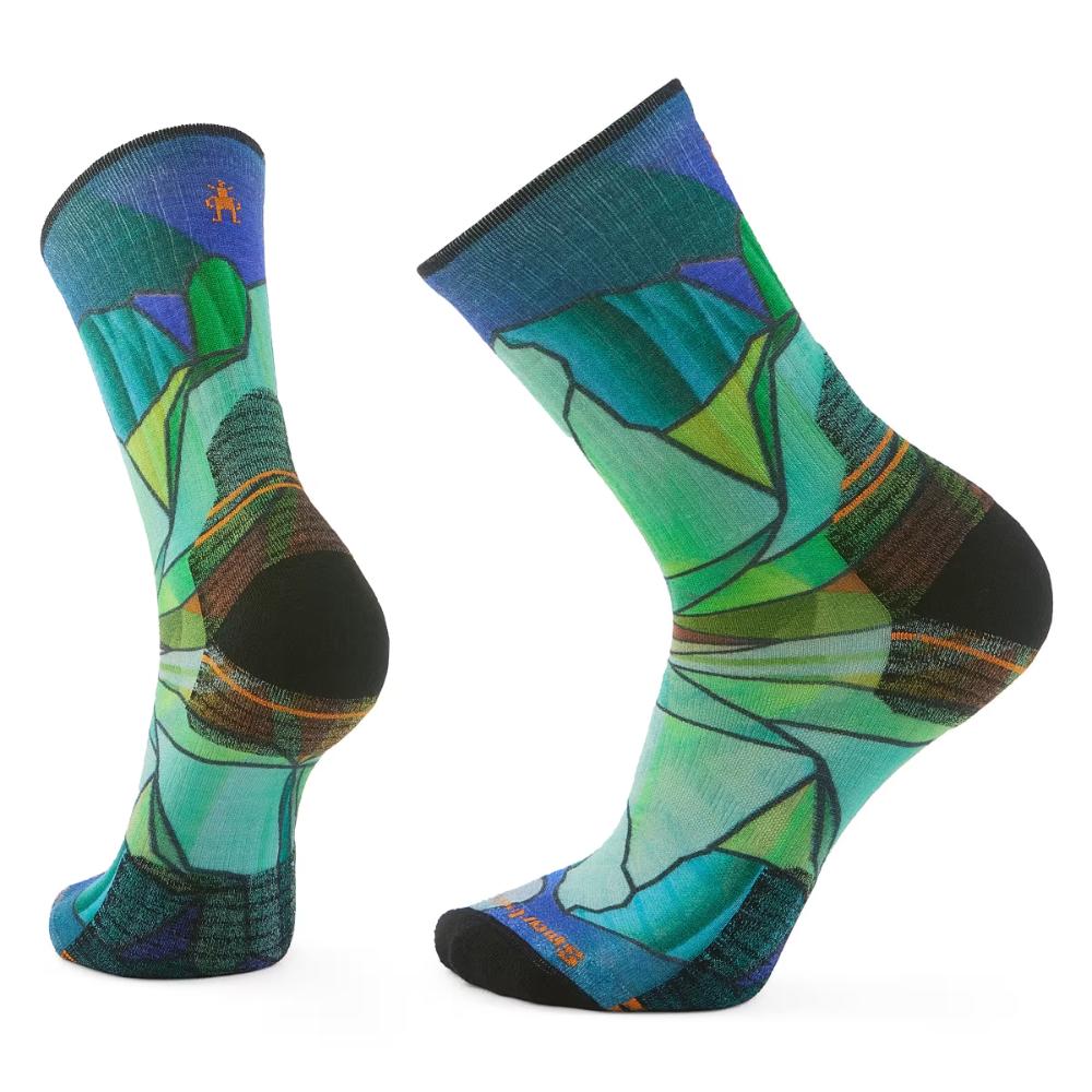 Smartwool - Hike Targeted Cushion Mirror Mountain Print Crew - Capri
