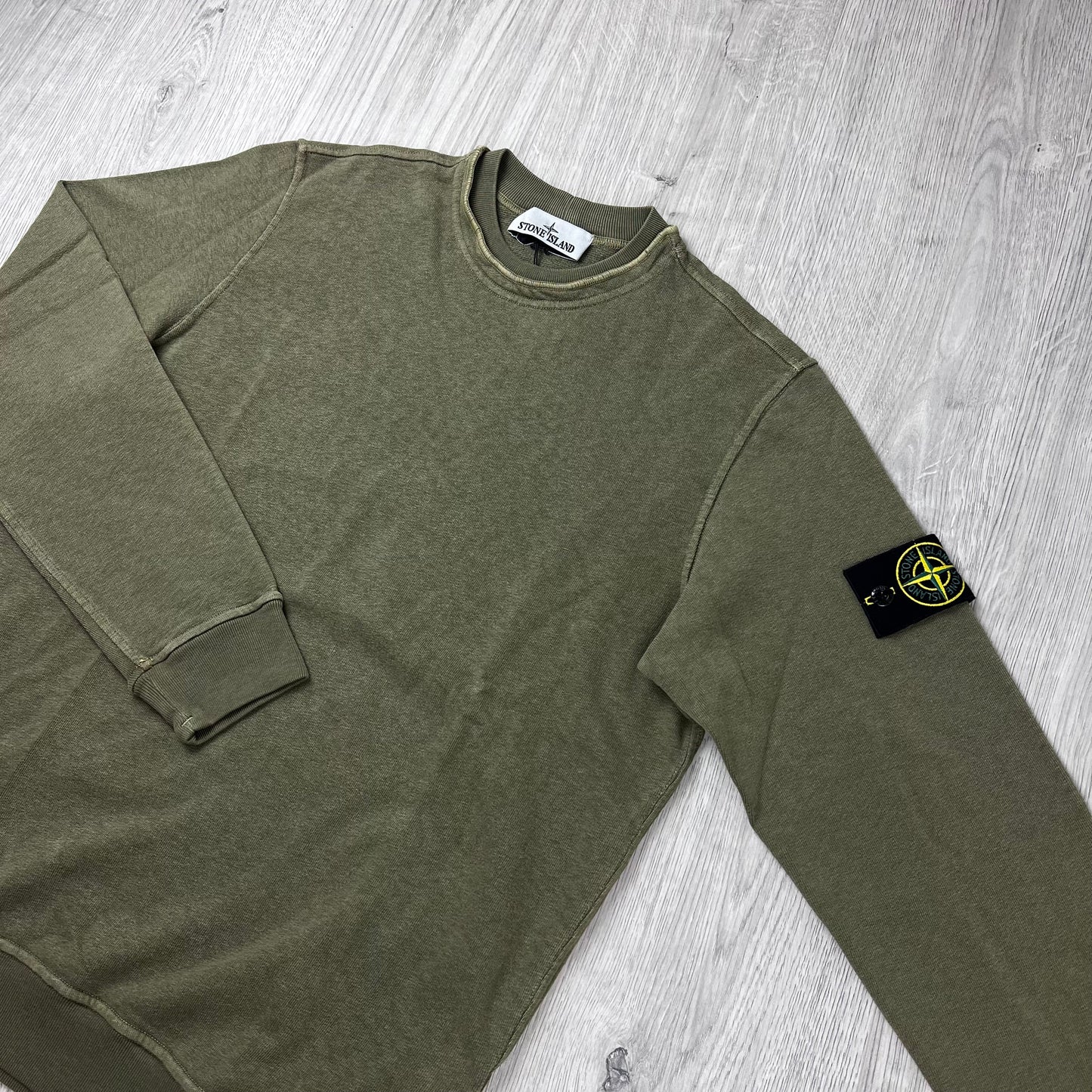 Stone Island Malfilé 'Old' Sweatshirt - Military