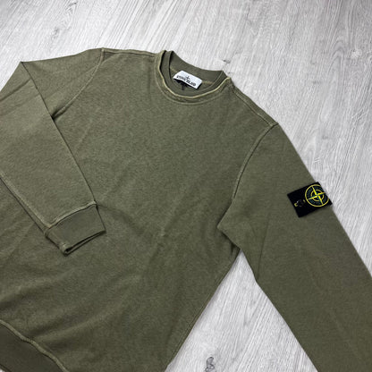 Stone Island Malfilé 'Old' Sweatshirt - Military