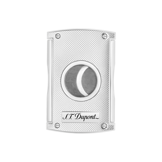 S.T. DUPONT Chequered Chrome Maxijet Cigar Cutter/Coupe-cigare 003257
