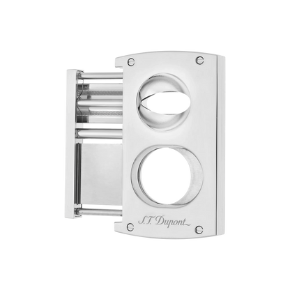 S.T. DUPONT Cigar Cutter/Coupe Cigare Double Blade Silver 003418