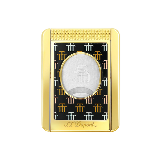 S.T. DUPONT Cigar Cutter/Coupe Cigare Chrome Trinidad Black 003477