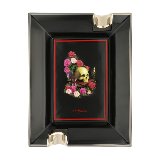 S.T. DUPONT Ashtray Memento Mori Black 006494
