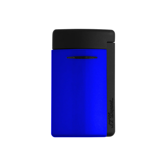 S.T. DUPONT Minijet Lacquer Neon Blue Lighter/Briquet 010871