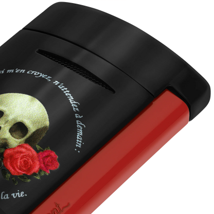 S.T. DUPONT Minijet Memento Mori Black Lighter/Briquet 010894