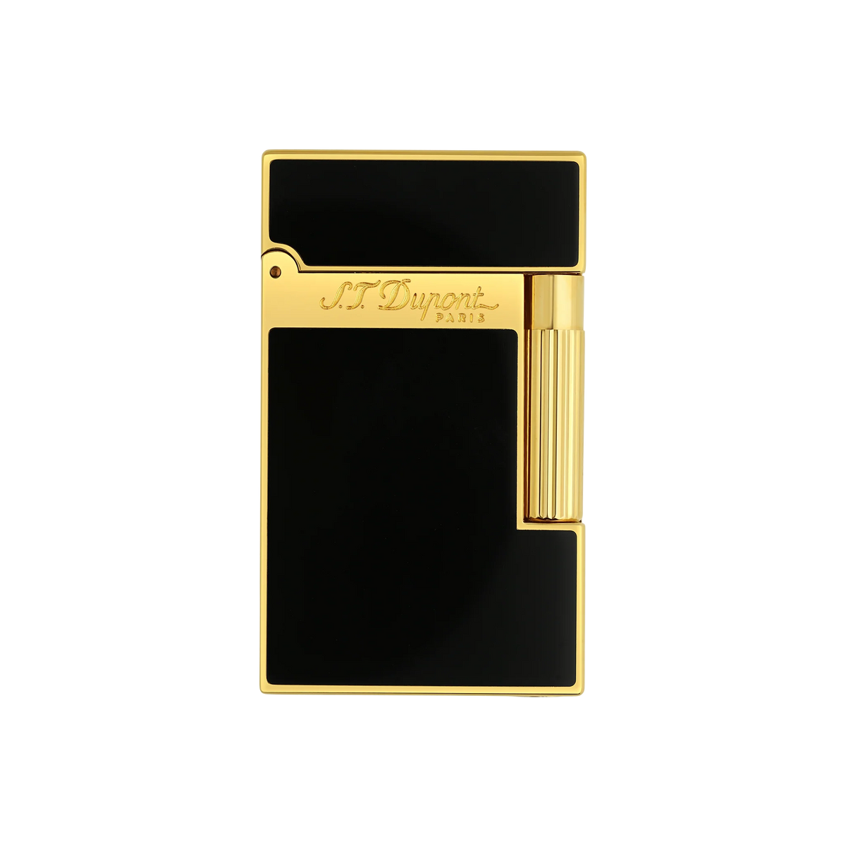 S.T. DUPONT LIGNE 2 BLACK LACQUERED GOLD LIGHTER/BRIQUET 016884