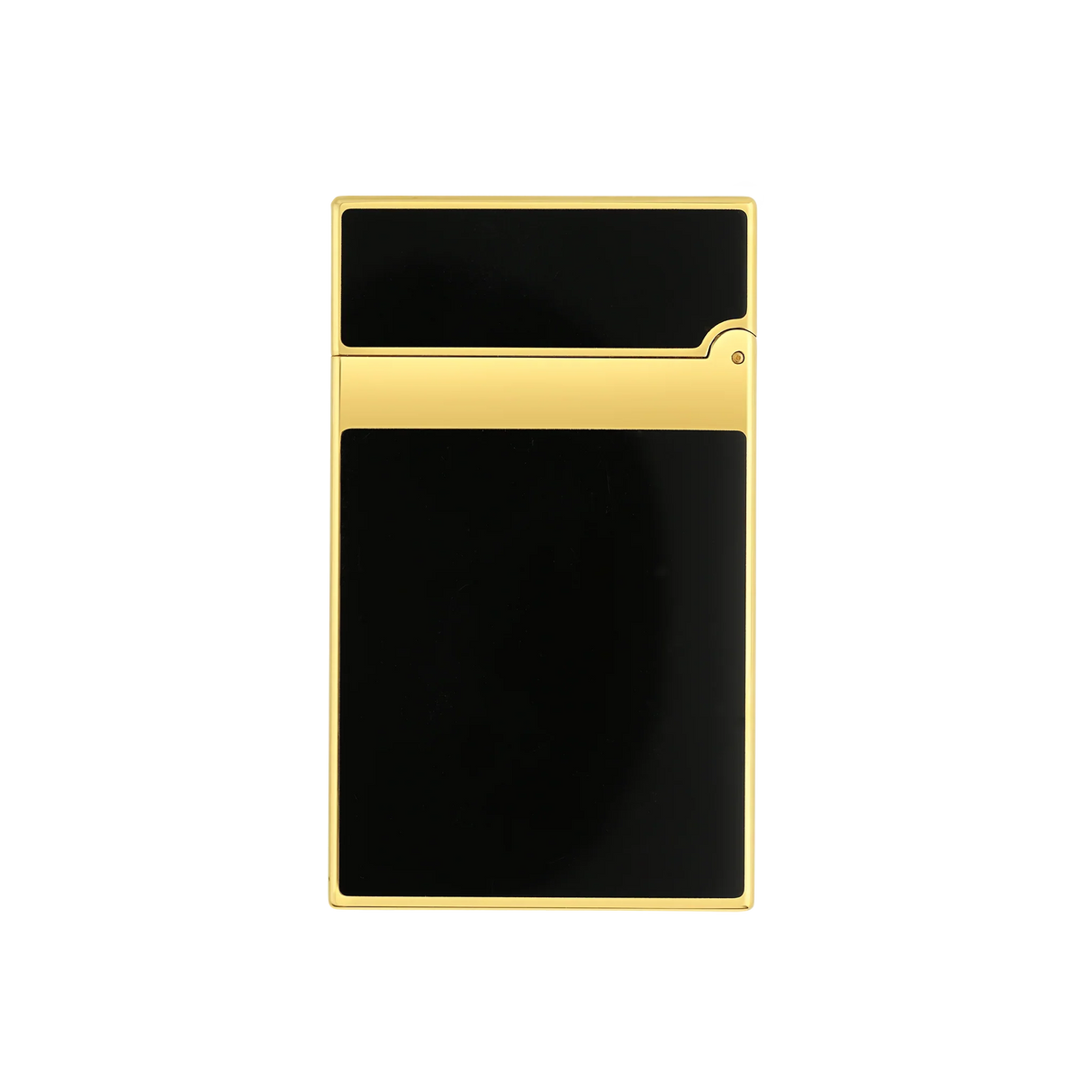 S.T. DUPONT LIGNE 2 BLACK LACQUERED GOLD LIGHTER/BRIQUET 016884