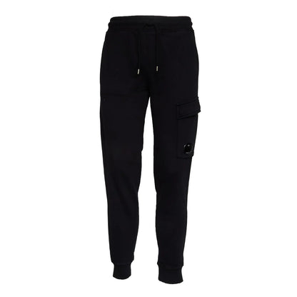Cp Company Diagonal Raised Lens Joggers In Black