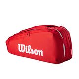 Load image into Gallery viewer, Wilson Super Tour Red 6 Pack Tennis Bag 2025