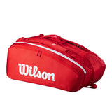 Load image into Gallery viewer, Wilson Super Tour Red 15 Pack Tennis Bag 2025