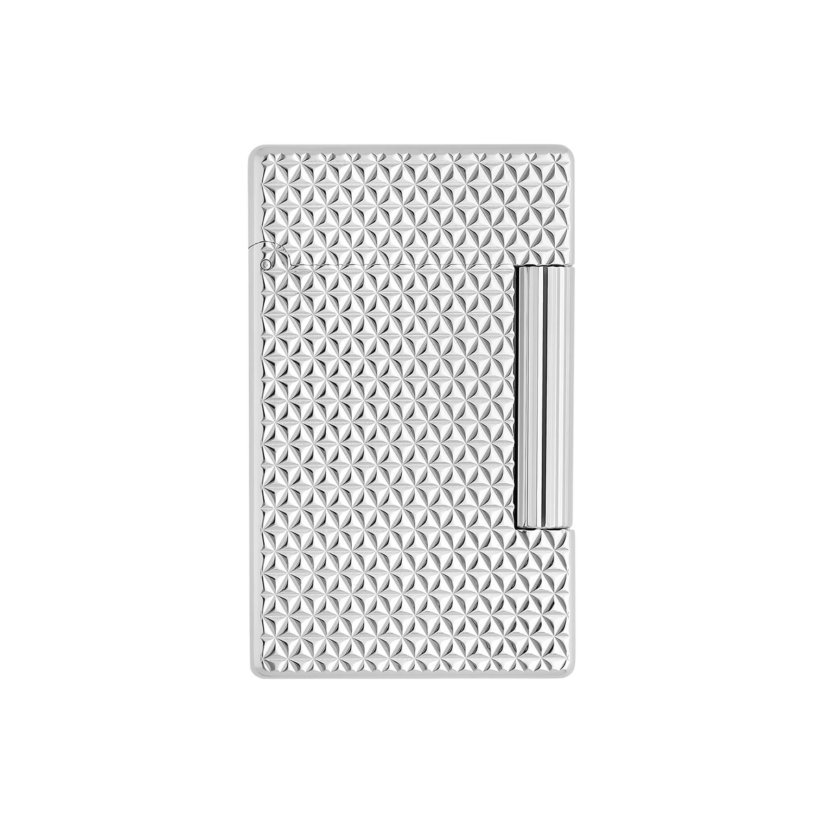 S.T. DUPONT INITIAL DIAMOND HEAD SILVER LIGHTER/BRIQUET 020820