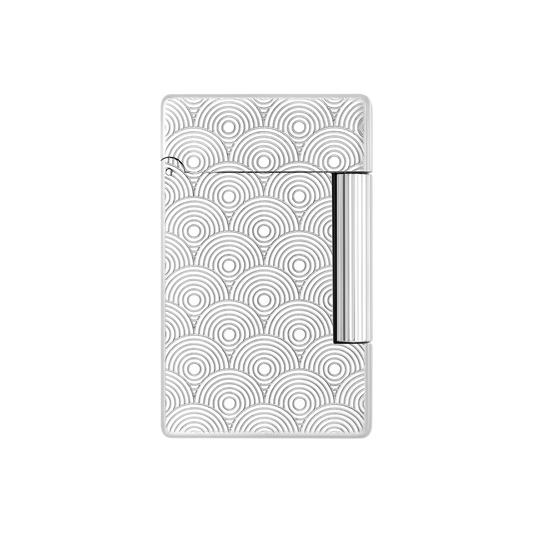 S.T. DUPONT Initial Cinetique Guilloche Palladium Lighter/Briquet 020844