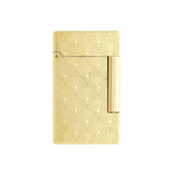 Load image into Gallery viewer, S.T. DUPONT Initial Cinetique Guilloche Golden Lighter/Briquet 020845
