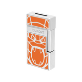 Load image into Gallery viewer, S.T. Dupont Biggy Orlinski Lacquered Orange Lighter/Briquet 025063