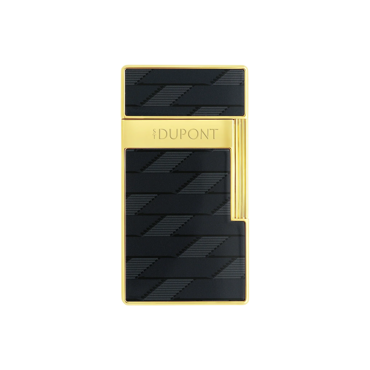S.T. DUPONT Biggy Monogram 1872 Black Lacquered Lighter/Briquet 025079