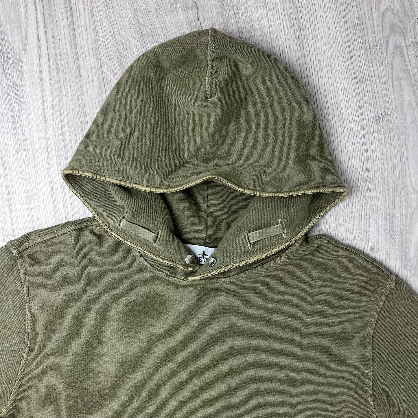 Stone Island Dyed Hoodie - Military