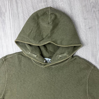 Stone Island Dyed Hoodie - Military