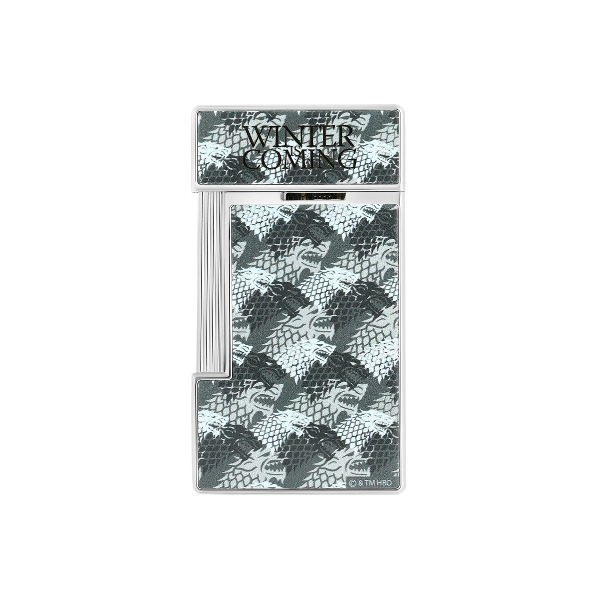 S.T. DUPONT Slimmy Lacquered Game of Thrones Light Grey Lighter/Briquet 028113