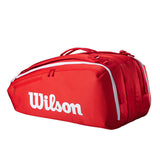 Load image into Gallery viewer, Wilson Super Tour Red 15 Pack Tennis Bag 2025