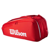 Load image into Gallery viewer, Wilson Super Tour Red 9 Pack Tennis Bag 2025