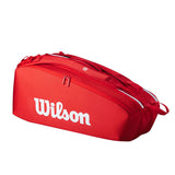 Load image into Gallery viewer, Wilson Super Tour Red 6 Pack Tennis Bag 2025