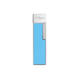 Load image into Gallery viewer, S.T. DUPONT Twiggy Chrome Turquoise Blue Lighter/Briquet 030007
