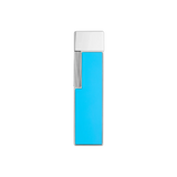 Load image into Gallery viewer, S.T. DUPONT Twiggy Chrome Turquoise Blue Lighter/Briquet 030007