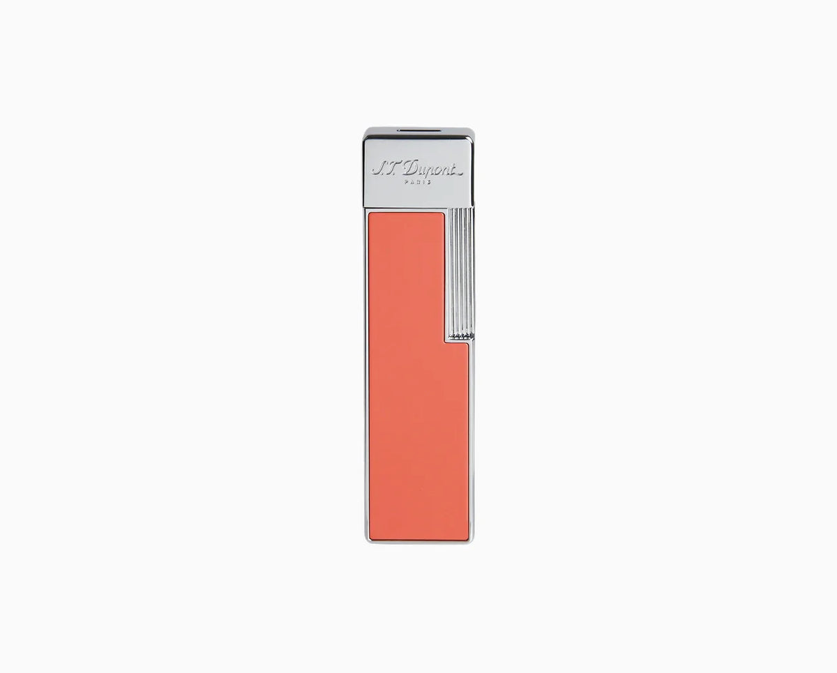 S.T. DUPONT Twiggy Chrome Coral Lighter/Briquet 030011