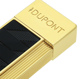 Load image into Gallery viewer, S.T. DUPONT Twiggy Monogram 1872 Black Lacquered Lighter/Briquet 030079
