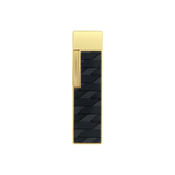 Load image into Gallery viewer, S.T. DUPONT Twiggy Monogram 1872 Black Lacquered Lighter/Briquet 030079