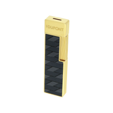 Load image into Gallery viewer, S.T. DUPONT Twiggy Monogram 1872 Black Lacquered Lighter/Briquet 030079