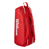 Load image into Gallery viewer, Wilson Super Tour Red 6 Pack Tennis Bag 2025