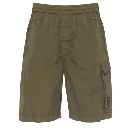 Cp Company 041A Chrome Lens Cargo Shorts In Ivy Green