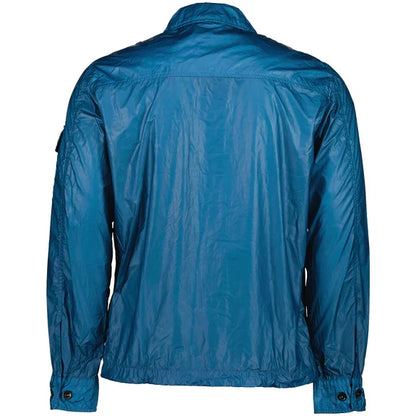 Cp Company Cs II Lens Overshirt In Ink Blue