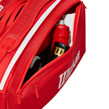 Load image into Gallery viewer, Wilson Super Tour Red 9 Pack Tennis Bag 2025
