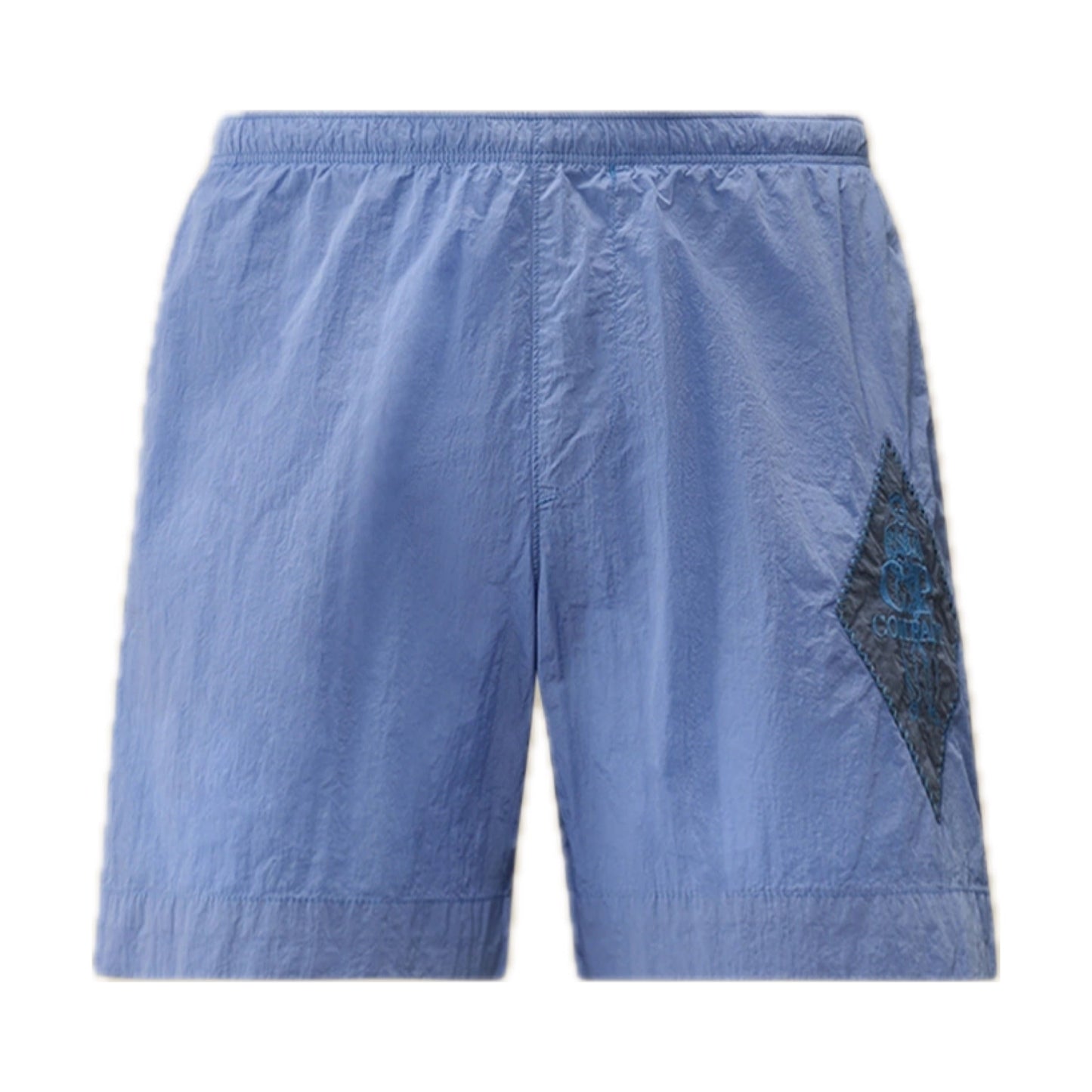 Cp Company Eco-Chrome British Sailor Swim Shorts In Light Blue With Certilogo