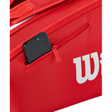 Load image into Gallery viewer, Wilson Super Tour Red 6 Pack Tennis Bag 2025