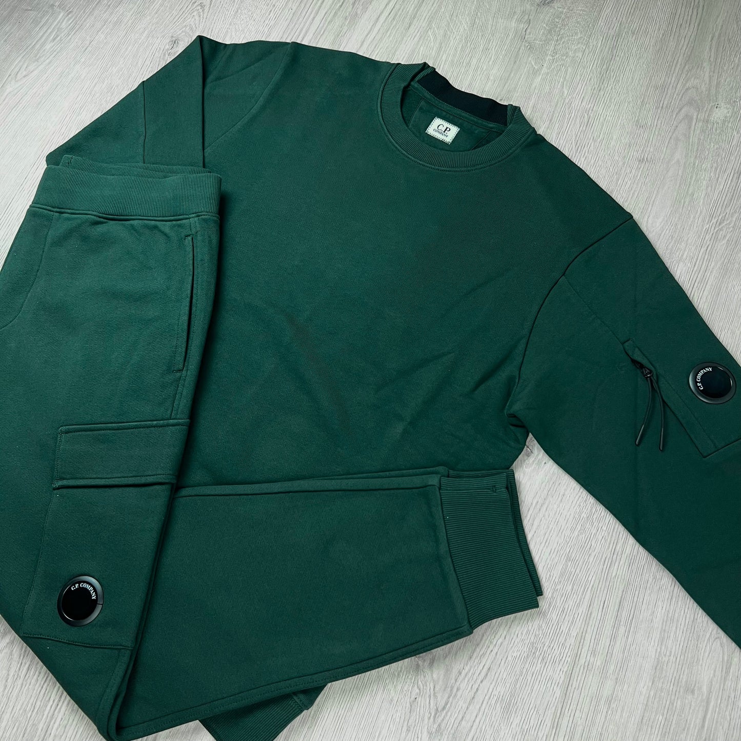 CP Company Raised Fleece Tracksuit - Ponderosa Pine