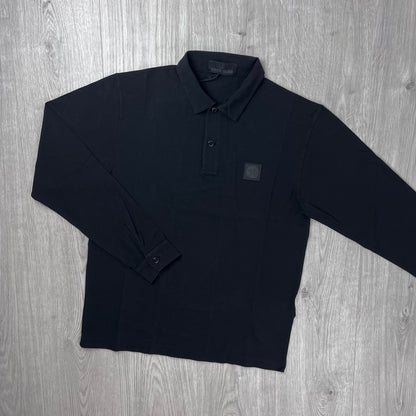 Stone Island Ghost Patch Polo Shirt - Black