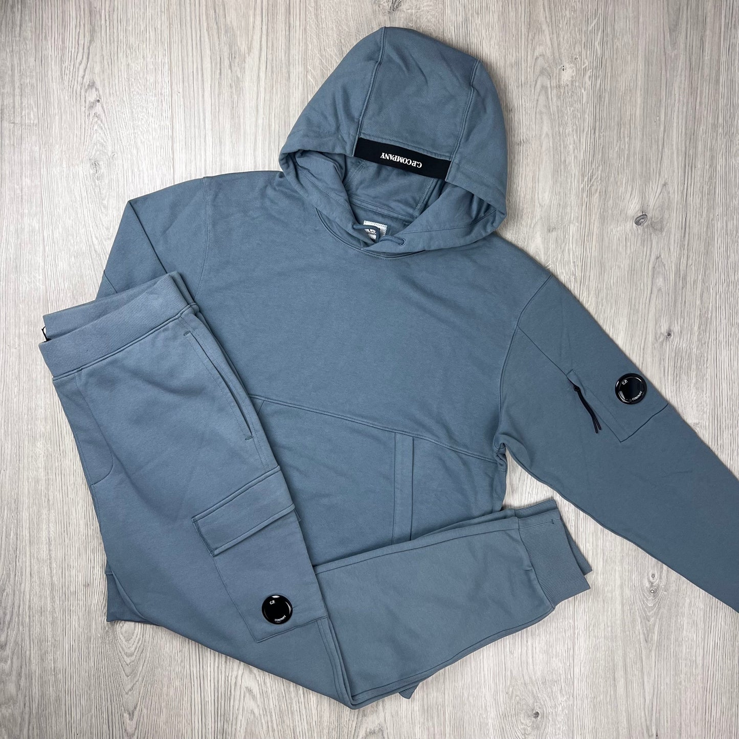 CP Company Raised Fleece Tracksuit - Stormy