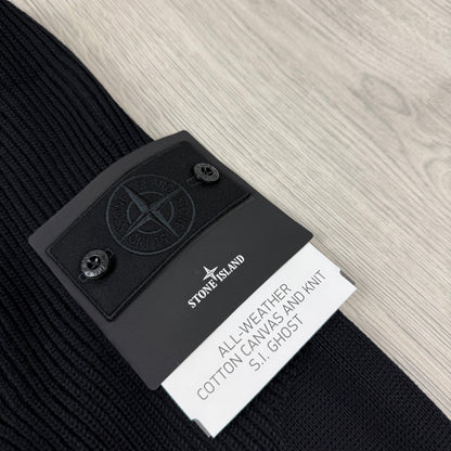 Stone Island Ghost Hybrid Knit Jacket - Black