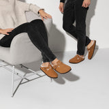 Load image into Gallery viewer, Unisex Boston Shearling Suede Leather Mink Medium/Narrow