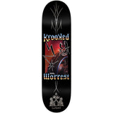 Load image into Gallery viewer, Krooked Skateboard Deck Worrest Chrome Zone Twin Tail 8.3" x 31.9"