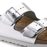 Load image into Gallery viewer, Women's Arizona Soft Footbed Leather Metallic Silver Medium/Narrow