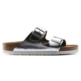 Load image into Gallery viewer, Women's Arizona Soft Footbed Leather Metallic Silver Medium/Narrow