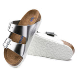 Load image into Gallery viewer, Women's Arizona Soft Footbed Leather Metallic Silver Medium/Narrow