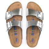 Load image into Gallery viewer, Women's Arizona Soft Footbed Leather Metallic Silver Medium/Narrow