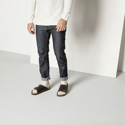 Cotton Slub Men  Beige/White