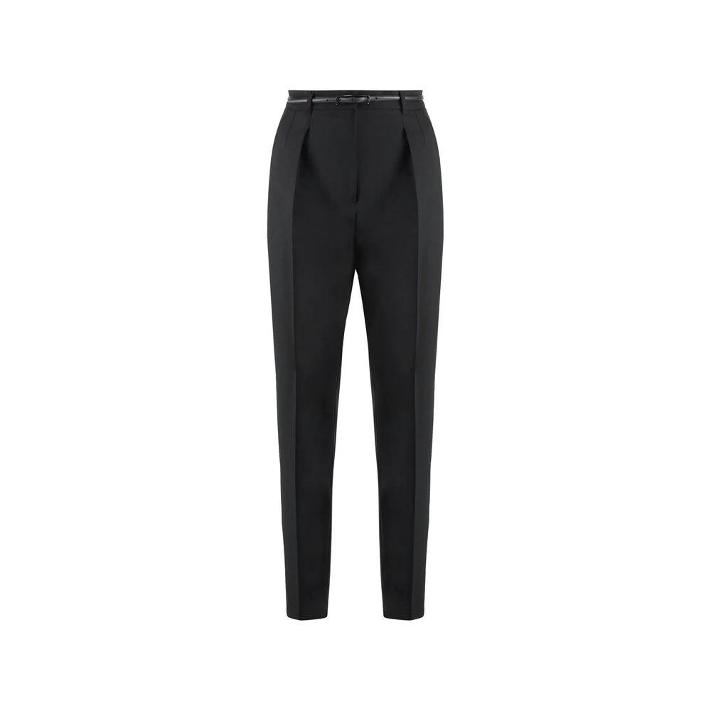 Max Mara Black Elastane Dress Pants