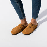 Load image into Gallery viewer, Unisex Boston Soft Footbed Suede Leather Mink Regular/Wide